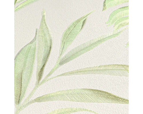 Detail tapety s motivem listů