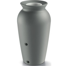 Šedý květináč ve tvaru vázy pro venkovní použití