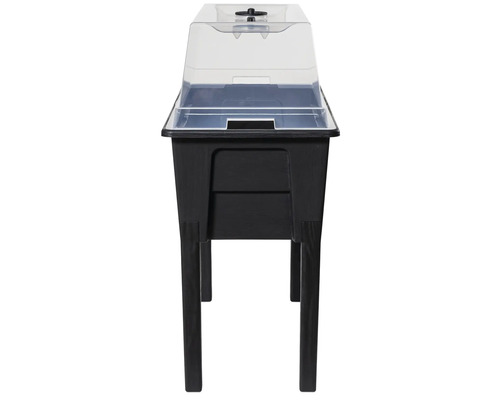 Pařeniště s víkem a nohami do zahrady