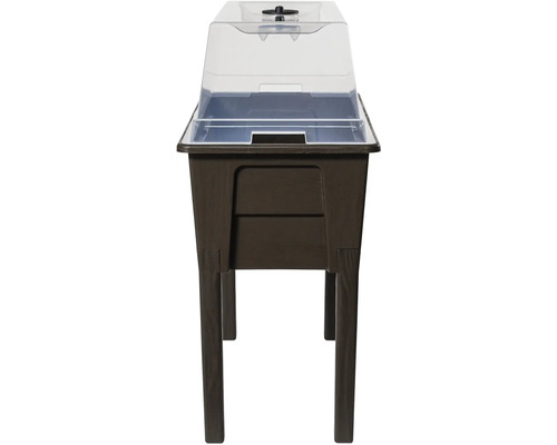 Zvýšený záhon s průhledným víkem pro zahradu nebo terasu