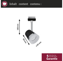 Rozměry lištového světla: výška 180 mm, hloubka 90 mm, průměr 85 mm