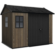 Zahradní domek s dvoukřídlými dveřmi a okny