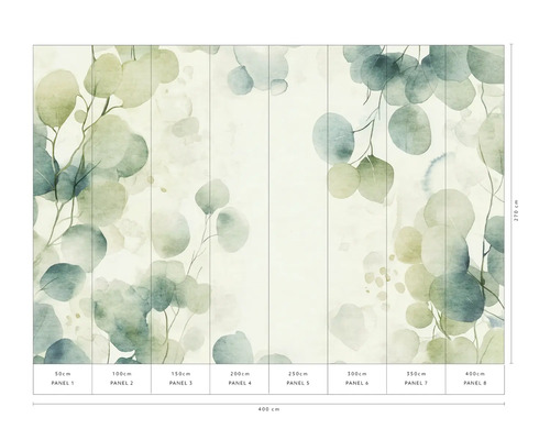 Foto tapeta s designem eukalyptu a rozměry