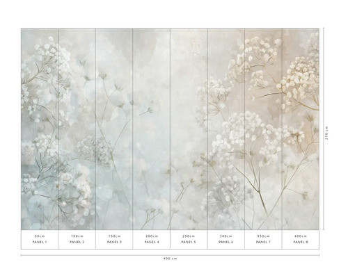 Foto tapeta s květinovým motivem, rozměr 400x270 cm