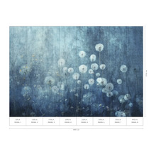 Fototapeta se vzorem pampelišky