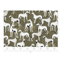 Foto tapeta se vzorem chrta v osmi pásech