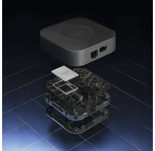 Philips Hue Bridge s otevřeným pouzdrem pro zobrazení vnitřních komponent