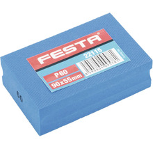 Brusný blok Festa P60, přibližně 90 x 55 milimetrů