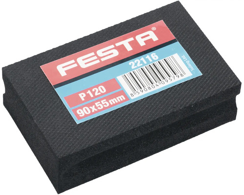 Brusný blok Festa zrnitost P120, velikost 90x55 mm