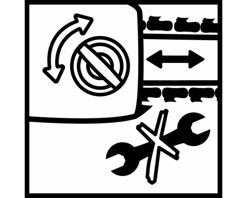 Symbol pro žádnou rotaci, vodorovný pohyb a žádnou opravu