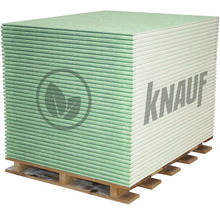 Stoh sádrokartonových desek Knauf na paletě