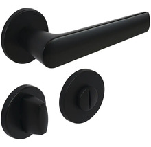 Sada kliky ke dveřím s otočným knoflíkem pro koupelnu