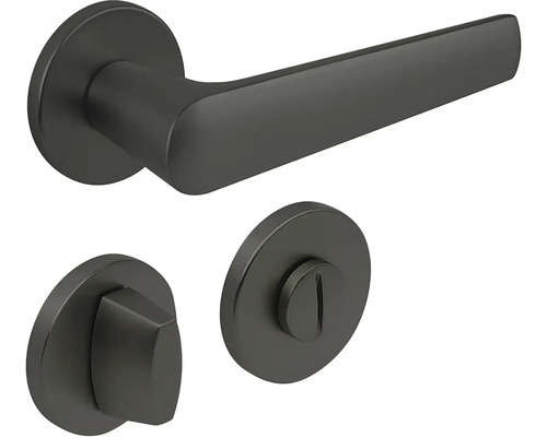 Sada kování dveří s klikou a WC sadou