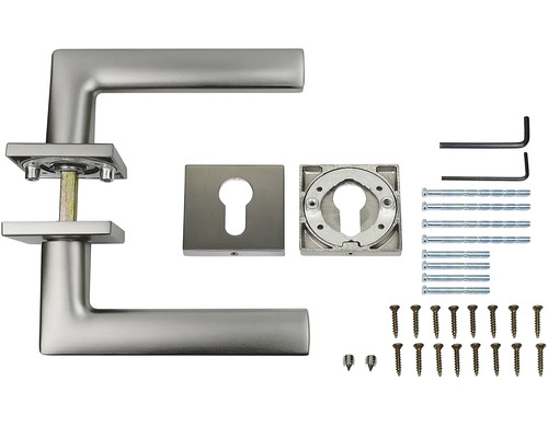 Sada kliky ke dveřím s upevňovacím materiálem