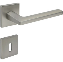 Sada kliky ke dveřím s čtvercovou rozetou a klíčovou rozetou