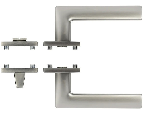 Dveřní klika z nerezové oceli s upevňovacím materiálem