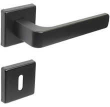 Čtvercová klika dveří s klíčovou rozetou pro interiérové dveře