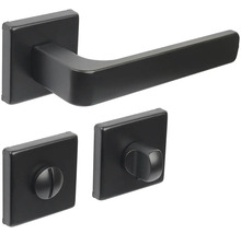 Sada kliky ke dveřím se západkou s otočným knoflíkem