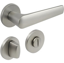 Sada dveřního kování s klikou a otočným knoflíkem