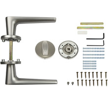 Sada kliky ke dveřím s příslušenstvím pro montáž