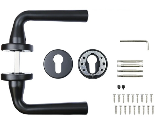 Sada klik dveří s rozetami a montážním materiálem