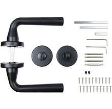 Sada kliky ke dveřím s příslušenstvím