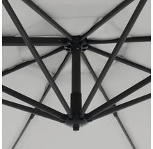 Pohled zespodu na slunečník s rámem