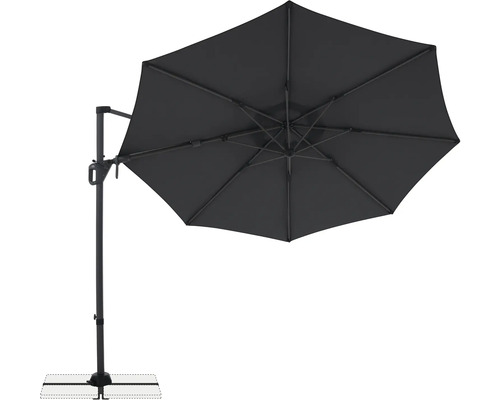 Výkyvný slunečník s křížovou základnou pro venkovní použití