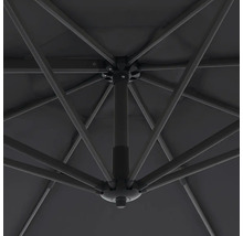 Detailní pohled na žebra a tyč slunečníku