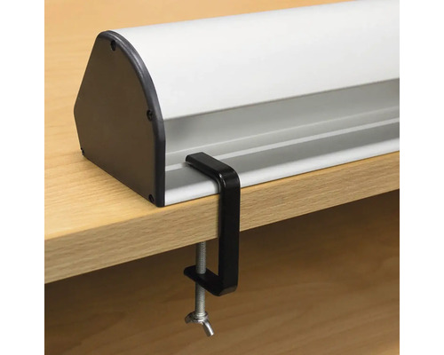 Stojan na rolety se stolní svorkou pro upevnění ke stolní desce