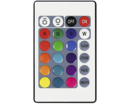 Dálkové ovládání pro LED osvětlení s výběrem barev a různými režimy