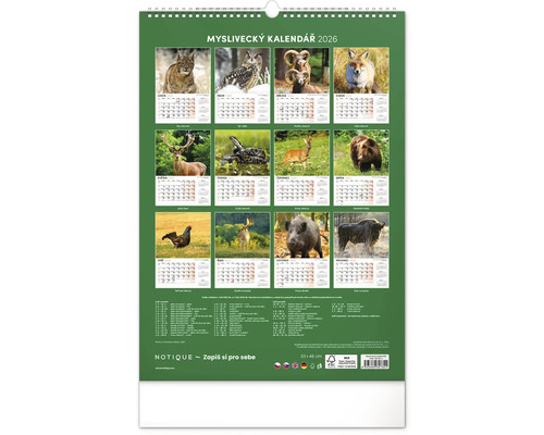 Lovecký kalendář 2026