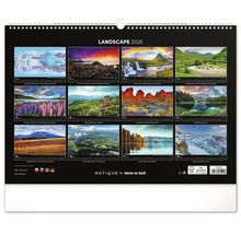 Kalendář krajiny 2026 s fotografiemi krajin z celého světa