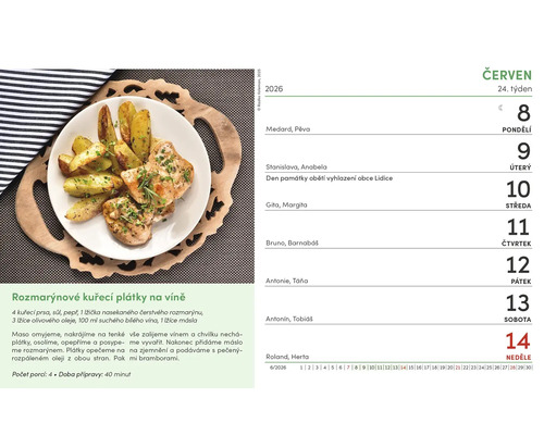 Recept na kuře na víně s rozmarýnem a bramborami