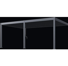 Volně stojící zastřešení terasy s lamelovou střechou