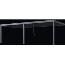 Volně stojící terasové zastřešení z hliníku s ovládáním klikou