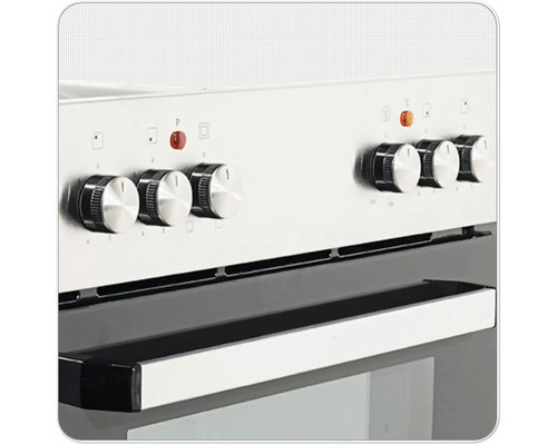 Detail sporáku s otočnými knoflíky