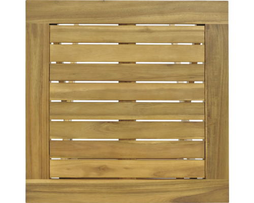 Detailní pohled na desku stolu z dřevěných lamel