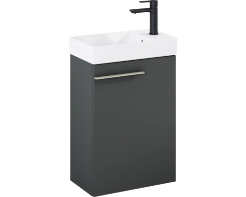 Umyvadlo se skříňkou a baterií