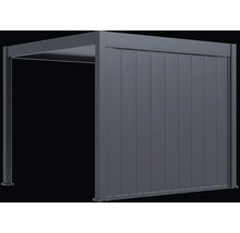 Pergola s lamelovou střechou a bočními stěnovými prvky