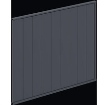 Kovový prvek plotu pro ochranu soukromí