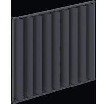 Lamelový plot pro ochranu soukromí