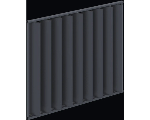 Lamelový plot pro ochranu soukromí