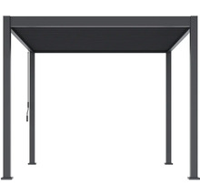 Volně stojící hliníková pergola s lamelovou střechou