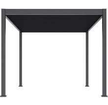 Pergola s lamelovou střechou do zahrady