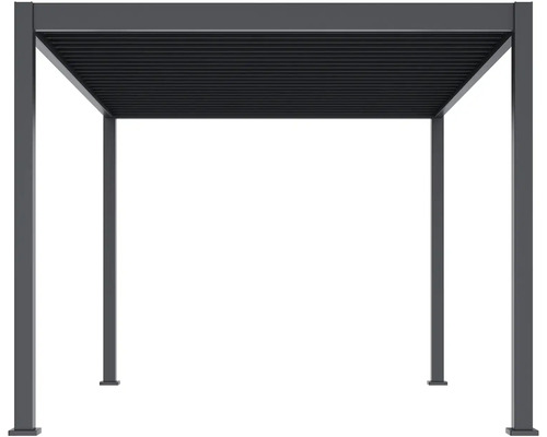 Pergola s lamelovou střechou do zahrady