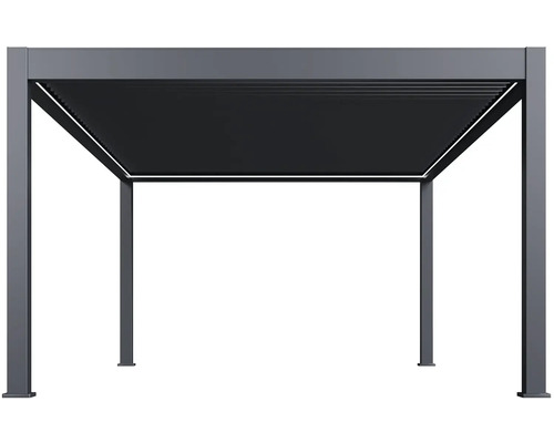 Lamelová pergola se čtyřmi sloupky jako ochrana proti slunci