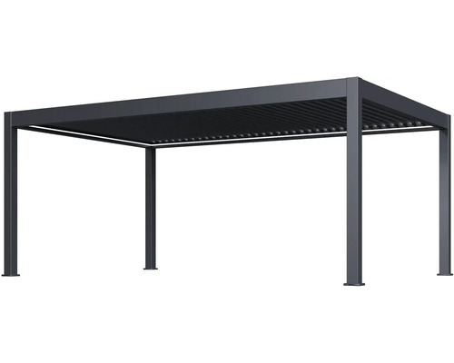 Volně stojící hliníková pergola s lamelovou střechou