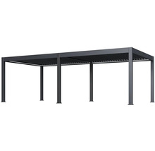 Pergola s lamelovou střechou pro venkovní použití