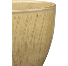 Keramický květináč s rýhovaným vzorem